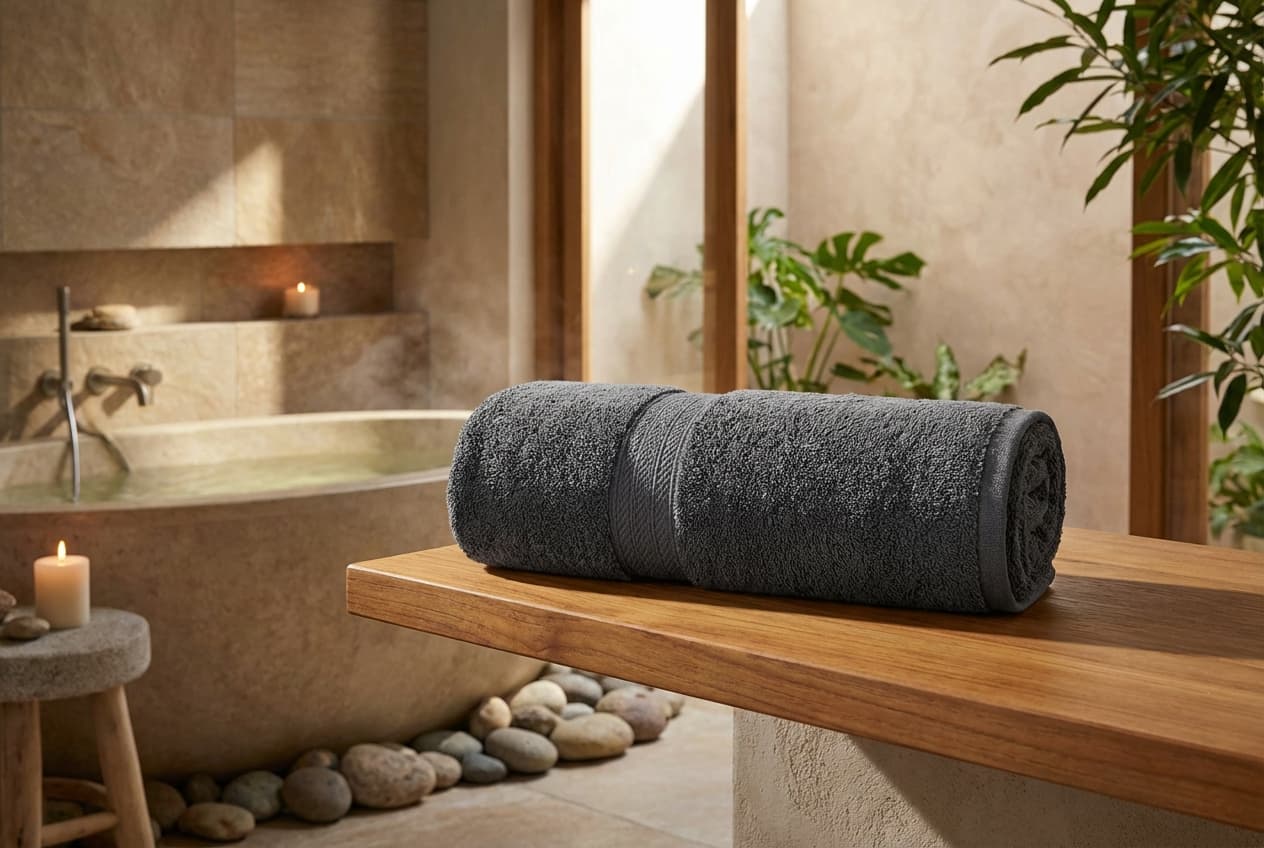 Capri/Gina Handtuch – Capri/Gina Handtuch in Graphit – 100% Baumwolle, exklusives Frottiergewebe – spa-like bathroom – Weberei ...