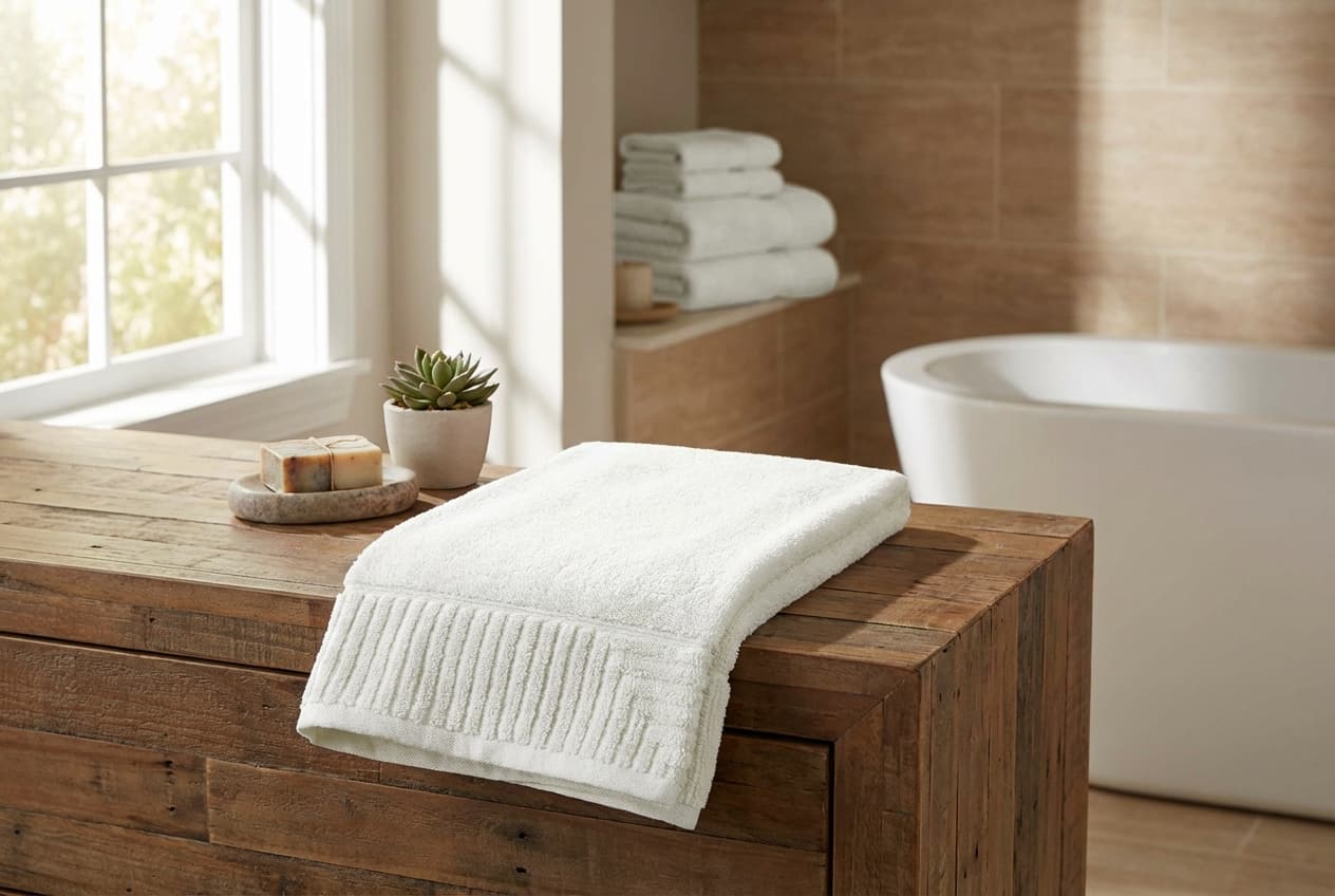 Frottee – Roma/Maria Handtuch aus 100% Baumwolle mit eleganter römischer Bordüre